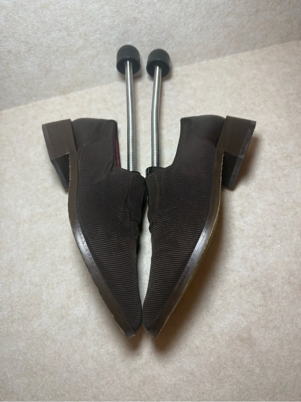 Donald J. Pliner Ribbed Brown Espresso S4 Great Slip On Loafers Flats Size 6M